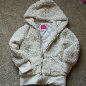 Warm cream color jacket size 7 kids