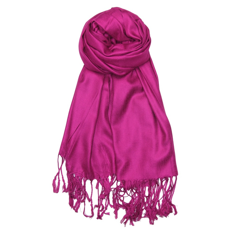 Plum Soft Silky Pashmina Scarf Shawl Wrap