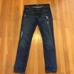 7 For All Mankind Josefina Skinny Boyfriend Jeans