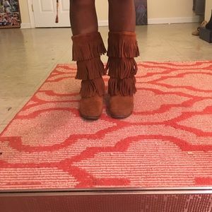 Minnetonka Fringe Boots