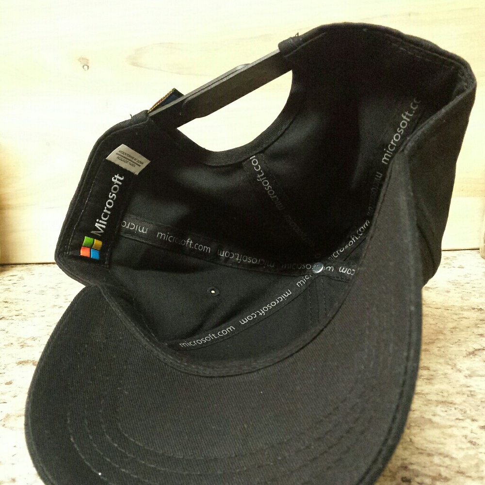 Microsoft Black Baseball Cap - Snapback - image 3