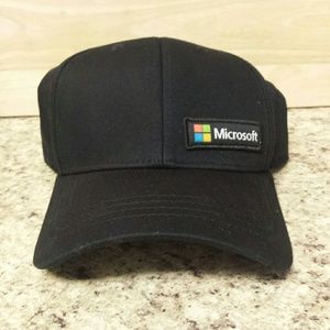 Microsoft Black Baseball Cap - Snapback