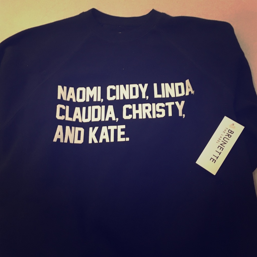 BRUNETTE the label Roll Call Crewneck