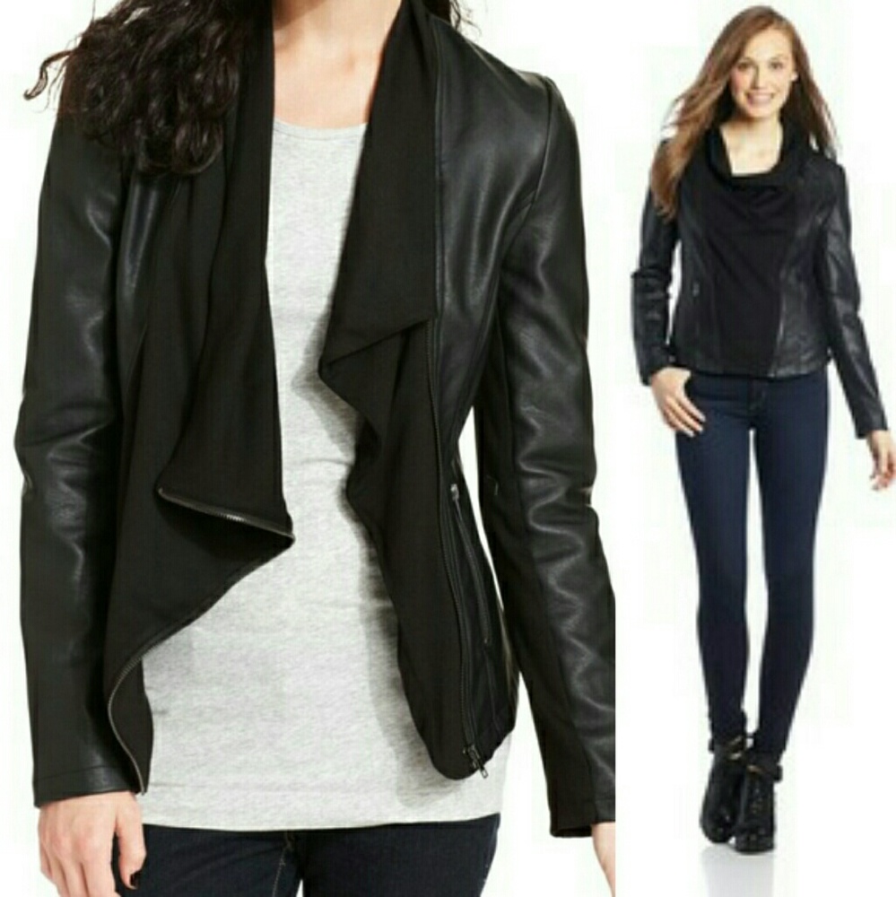 [SOLD] NWOT, Olive + Oak Pleather Jacket