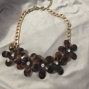 ONE DAY SALE Tortoise shell statement necklace