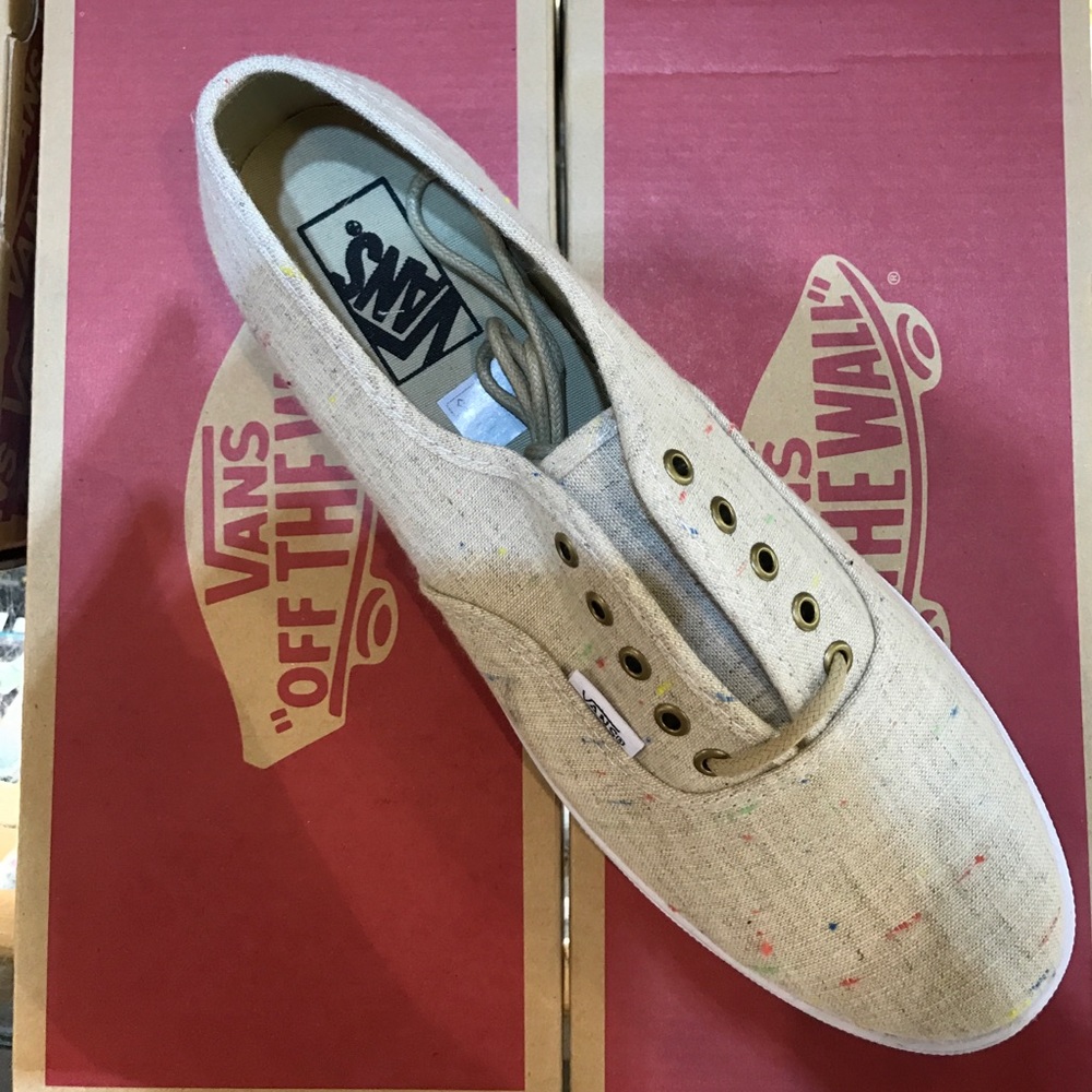 Vans Authentic Lo Pro (sparkle linen) tan