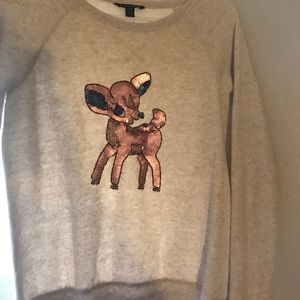 Deer Sequin Sweatshirt