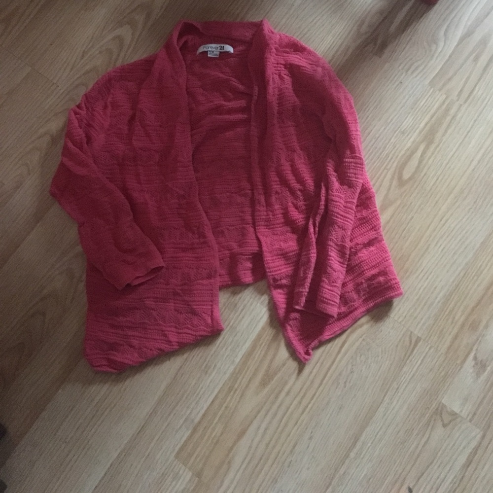 A crochet cardigan