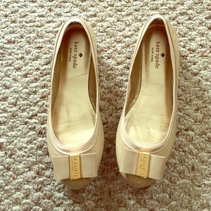 Kate Spade - New Camel Vintage Patent Tock Flat!