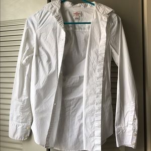 🔴price firm🔴 J Crew White Blouse