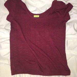 Read cropped short sleeve tee