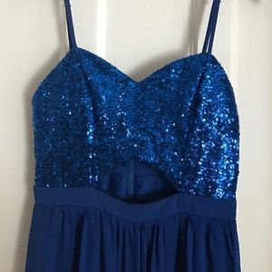 B. Darlin Blue with Peekaboo Gown