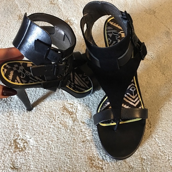 Sam Edelman Genuine Leather Sandals - Picture 3 of 4