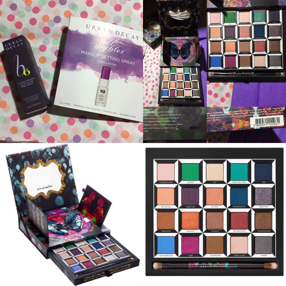 BNIB Urban Decay Alice LE Palette prep & set spray