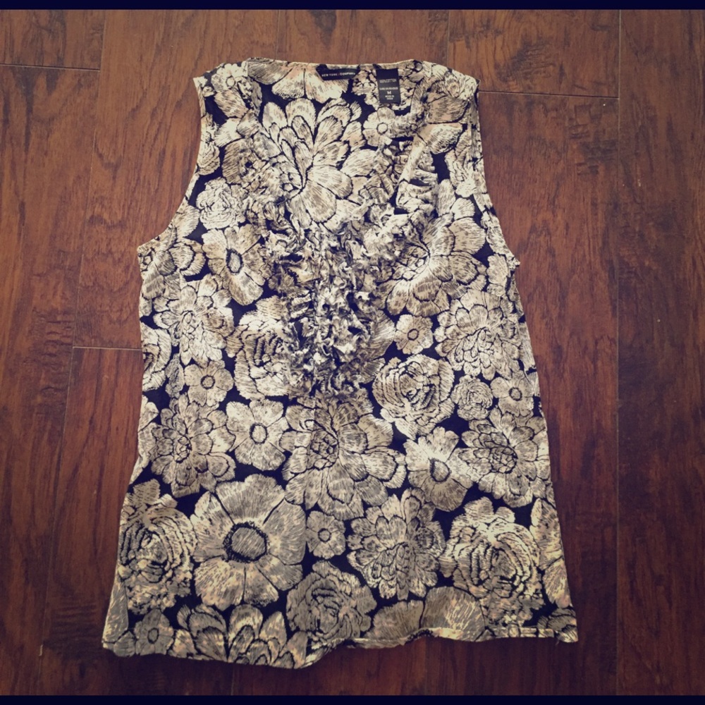 New York & Company floral blouse