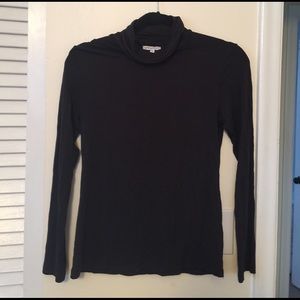 Black, lightweight turtleneck
