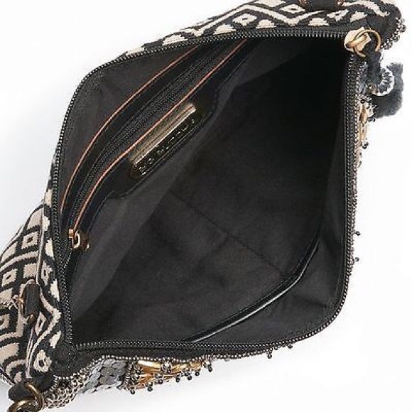 BIG BUDDHA BOHO BEADED SEQUIN CLUTCH WRISTLET - Picture 3 of 4