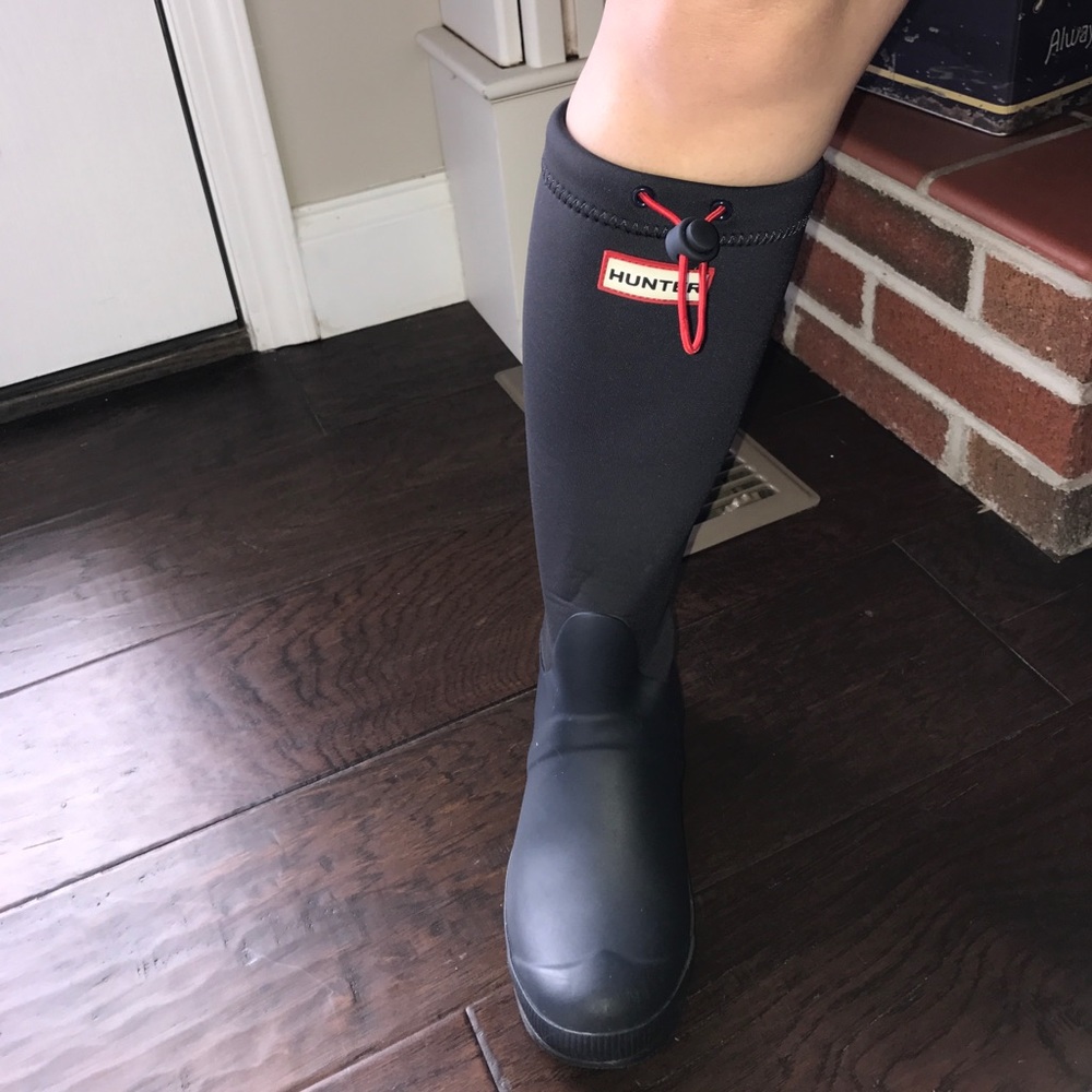 Hunter boots extra picture to show on foot