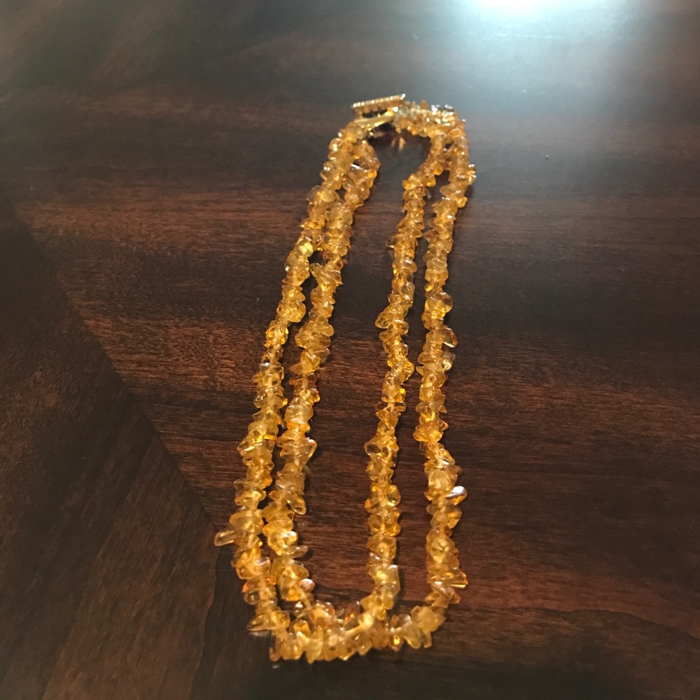 Doubled Amber Necklace