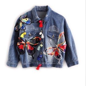 Butterfly Denim jacket