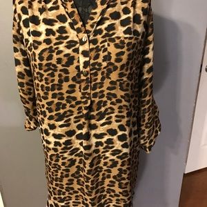 👉🏻 2 for $10 Cheetah print Tunic dress