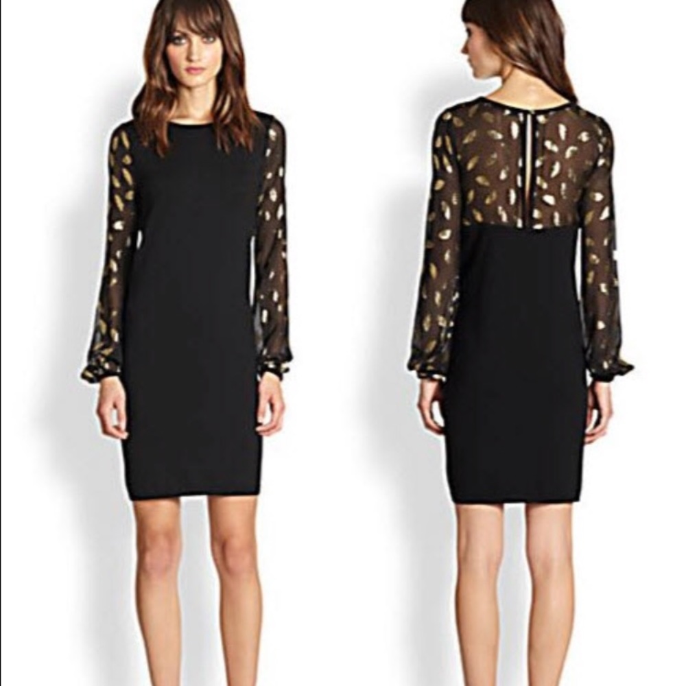 Gold embroidered Diane Von Furstenberg dress ✨