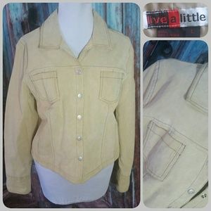 LIVE A LITTLE suede jacket