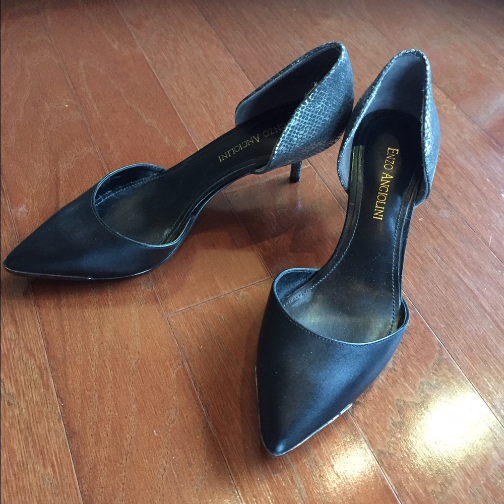 Enzo Angiolini black D'Orsay style shoe