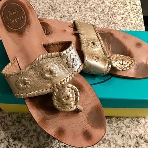 Imperfect Jack Rogers 'capri' sandal in Platinum