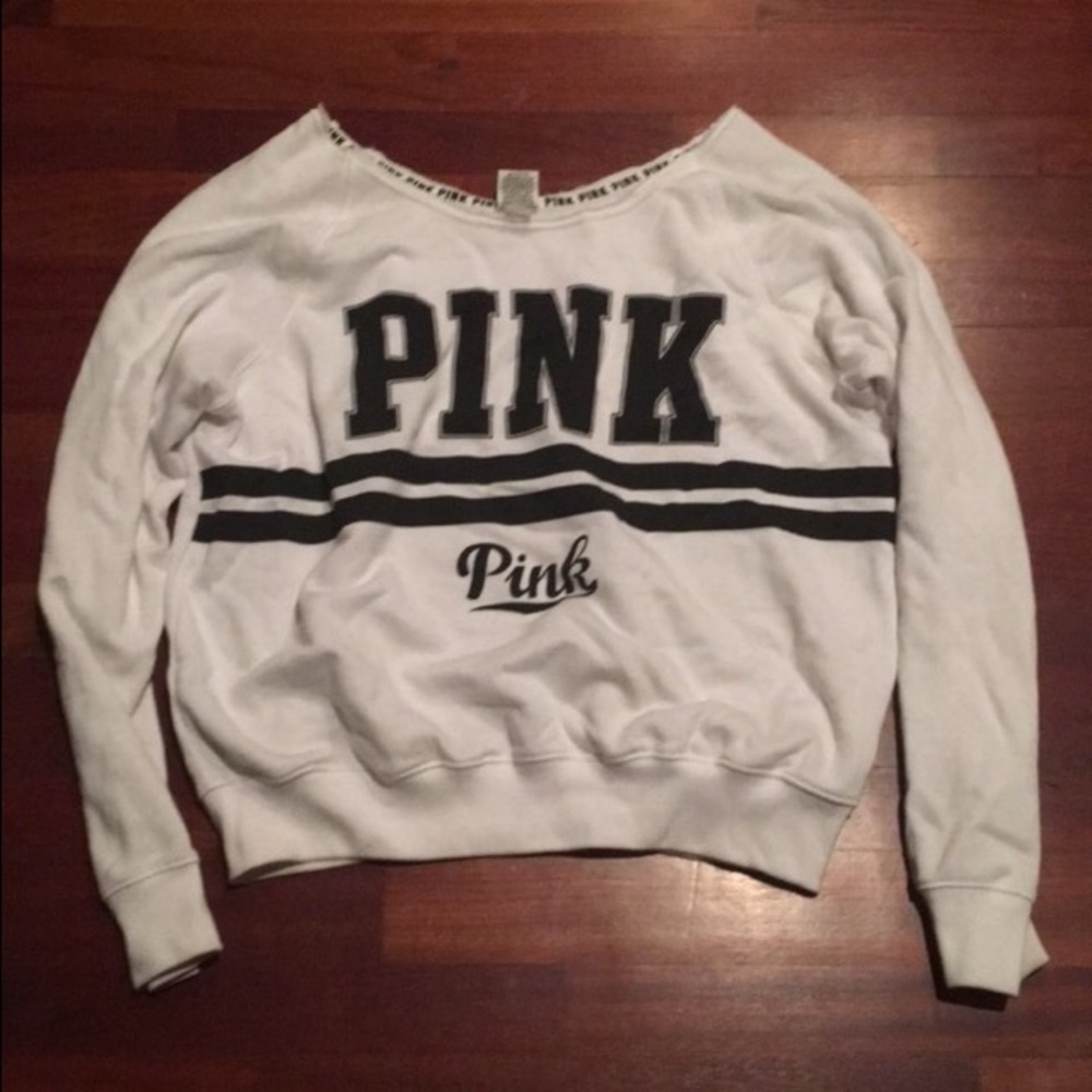 White PINK Sweatshirt