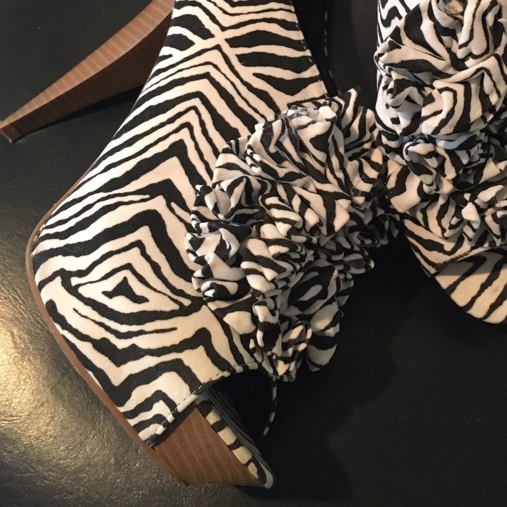 Charlotte Russe Zebra Design Shoe