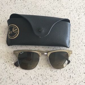 Ray-Ban Silver Clubmaster Sunglasses