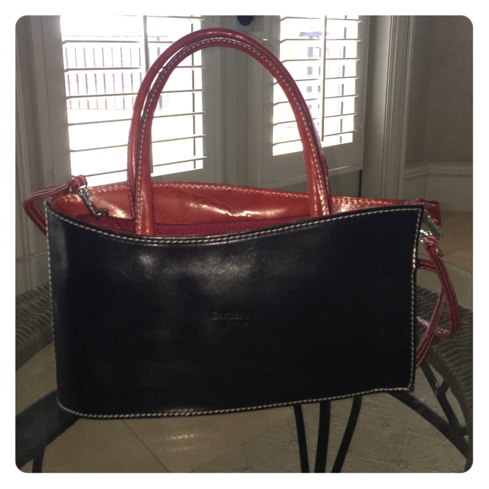 Barberini's leather handbag optional cross body