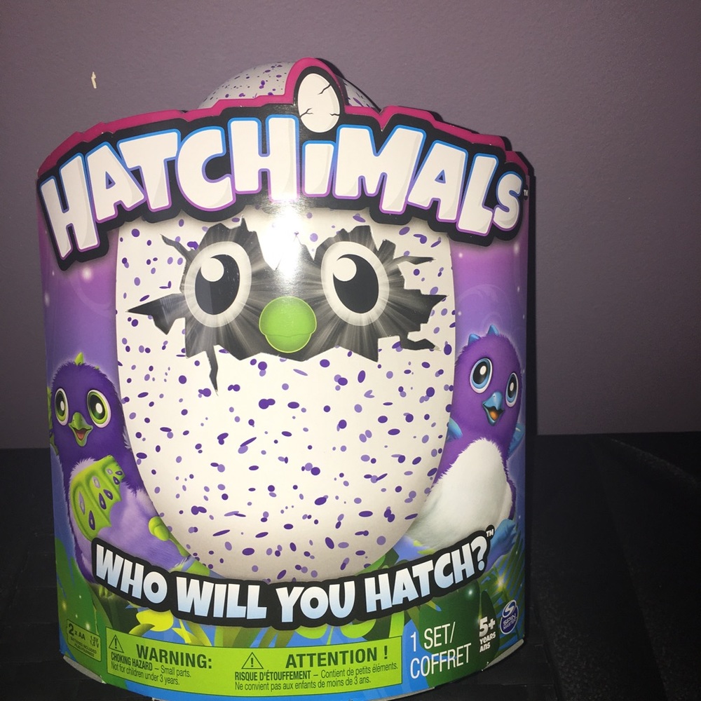 Hatchimal draggles purple