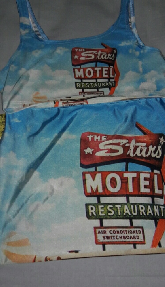 NEVER WORN! Motel themed shirt/bra and Skirt