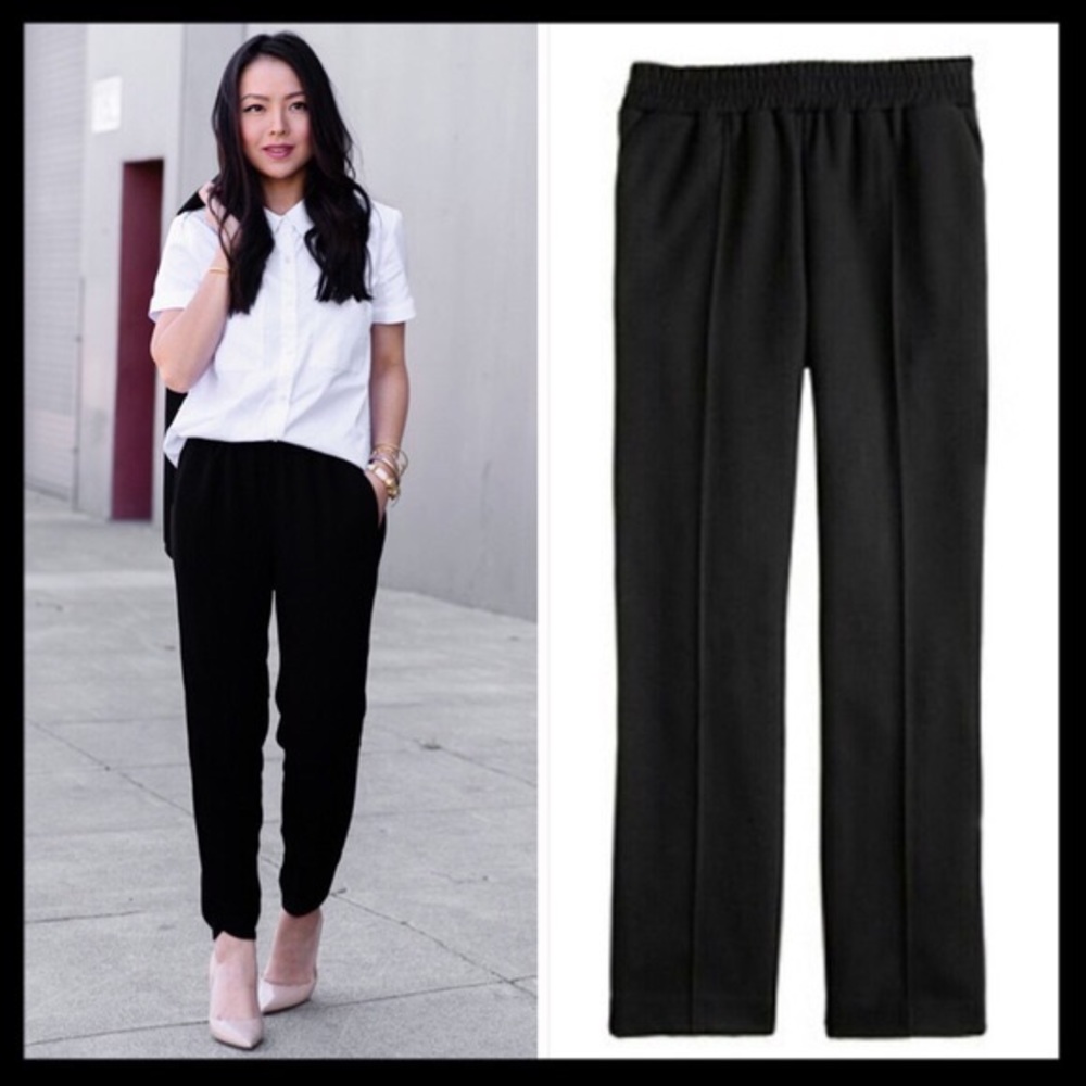 J. Crew tailored wool cropped pants 10