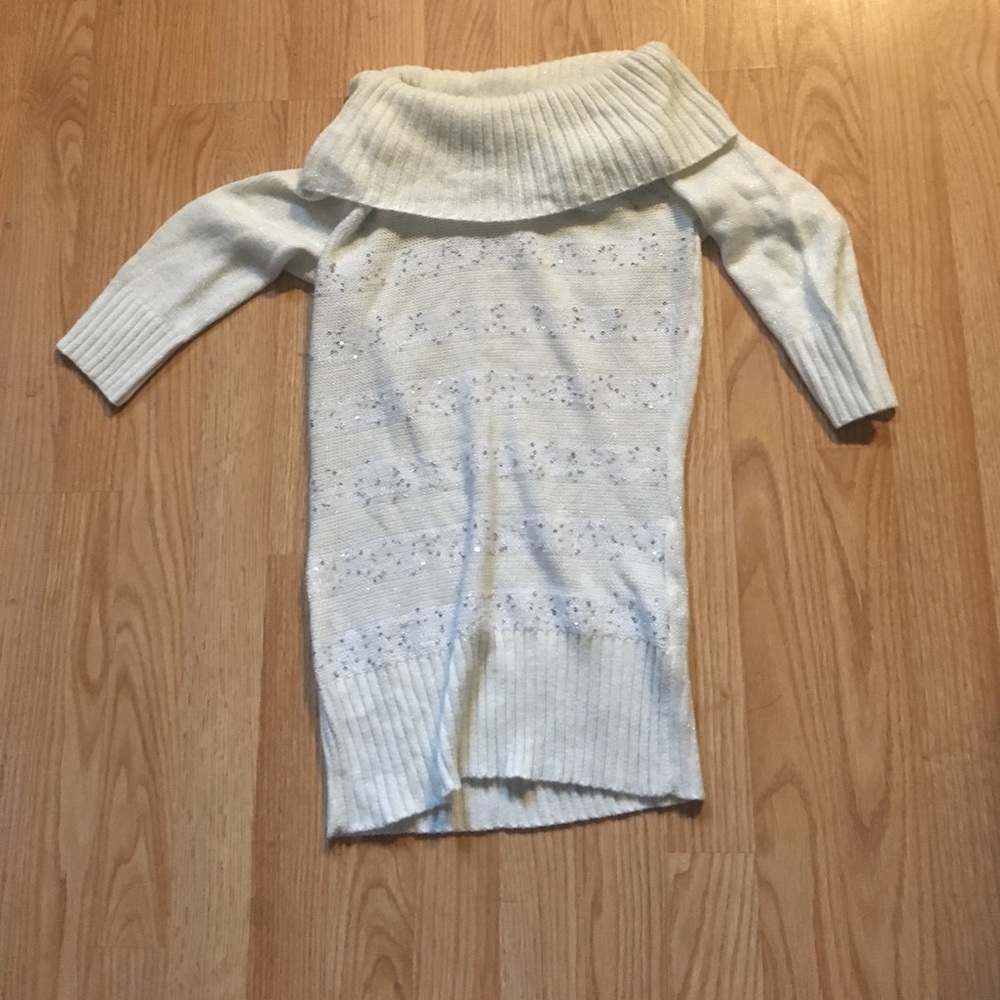 A sparkly turtleneck