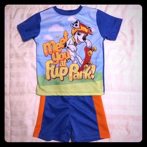 Toddler boy Paw Patrol shorts outfit