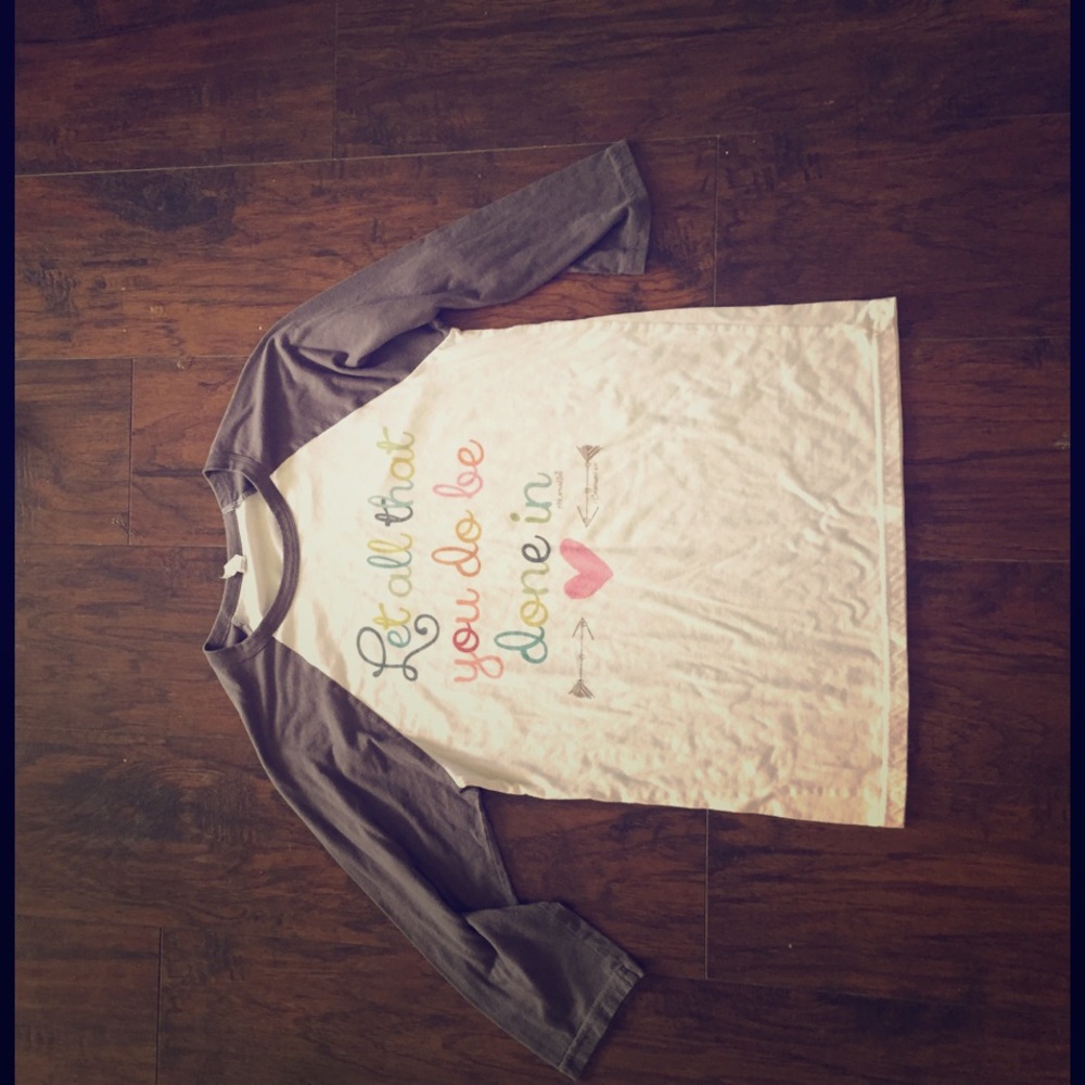 3/4 graphic tee