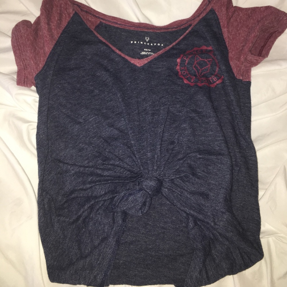 Deep V-neck shirt
