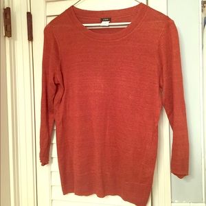 J.Crew Linen 3/4 Sleeve Light Weight Sweater |sz S