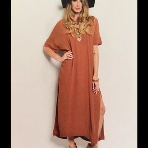 Copper Slit Dress