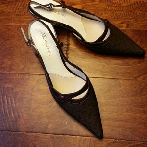 Anne Klein logo heels