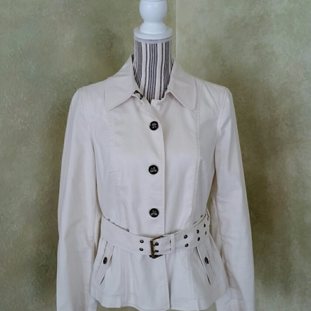 TALBOTS LIGHTWEIGHT, UNLINED TAN JACKET