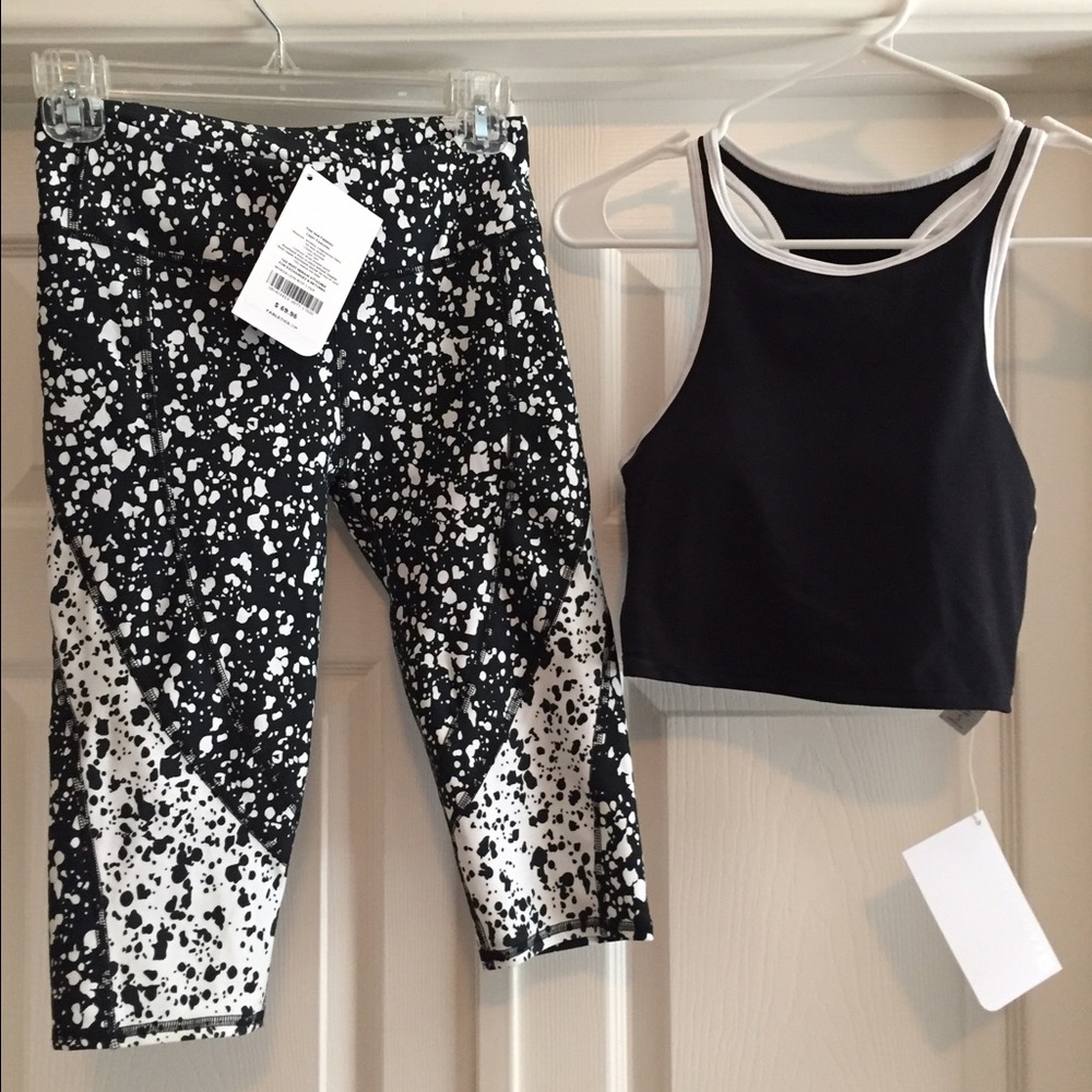 Fabletics Athletic Top and Capri Leggings