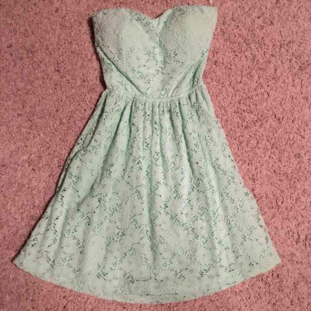 Mint Green Lace Dress