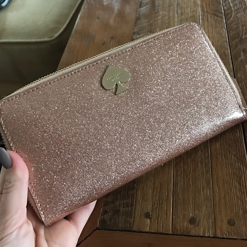 Rose gold Kate spade wallet