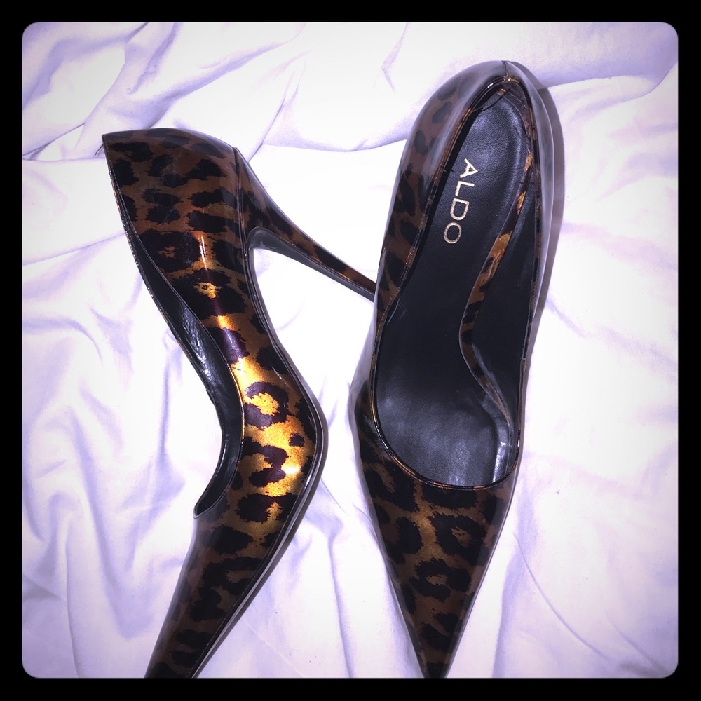 Aldo Cheetah Patent Pumps