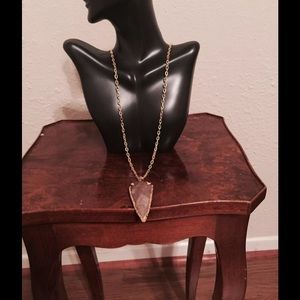 Amethyst Gold Plated Charm  Pendant Necklace