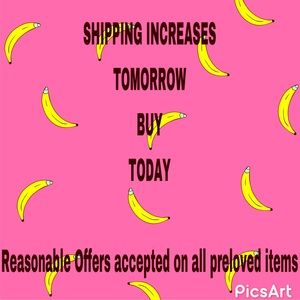 Postal rate increases tomorrow.